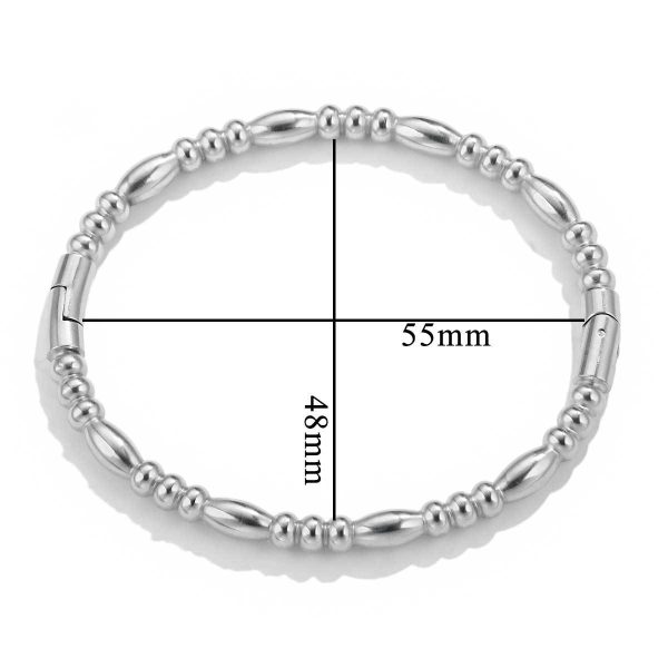 Fashion bamboo titanium steel bracelet female summer niche cold style ins stainless steel retro bamboo jewelry - Image 6