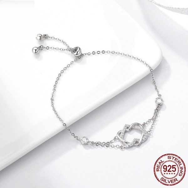 Love pure silver bracelet S925 jewelry - Image 2