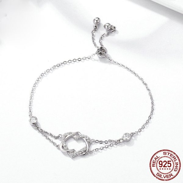 Love pure silver bracelet S925 jewelry - Image 5
