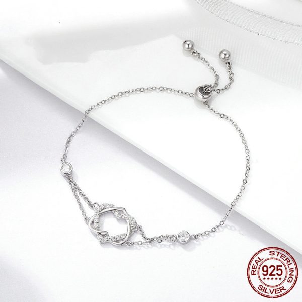 Love pure silver bracelet S925 jewelry - Image 4